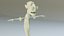Kreskówkowy Stary Człowiek Zmanipulowana Gra-Animacja-Gotowa Low Poly