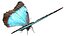 butterfly bug fly 3D model