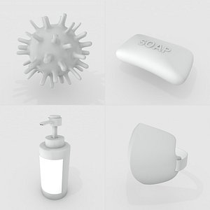 3D coronavirus virus