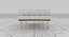 Knoll 화이트 가죽 바르셀로나 컴플리트 세트