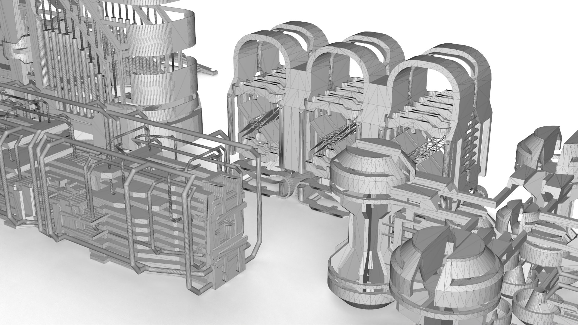 Alien Structures - Kitbash 3D Model - TurboSquid 1645058