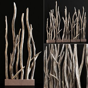 Planter wall branch crooked old n2