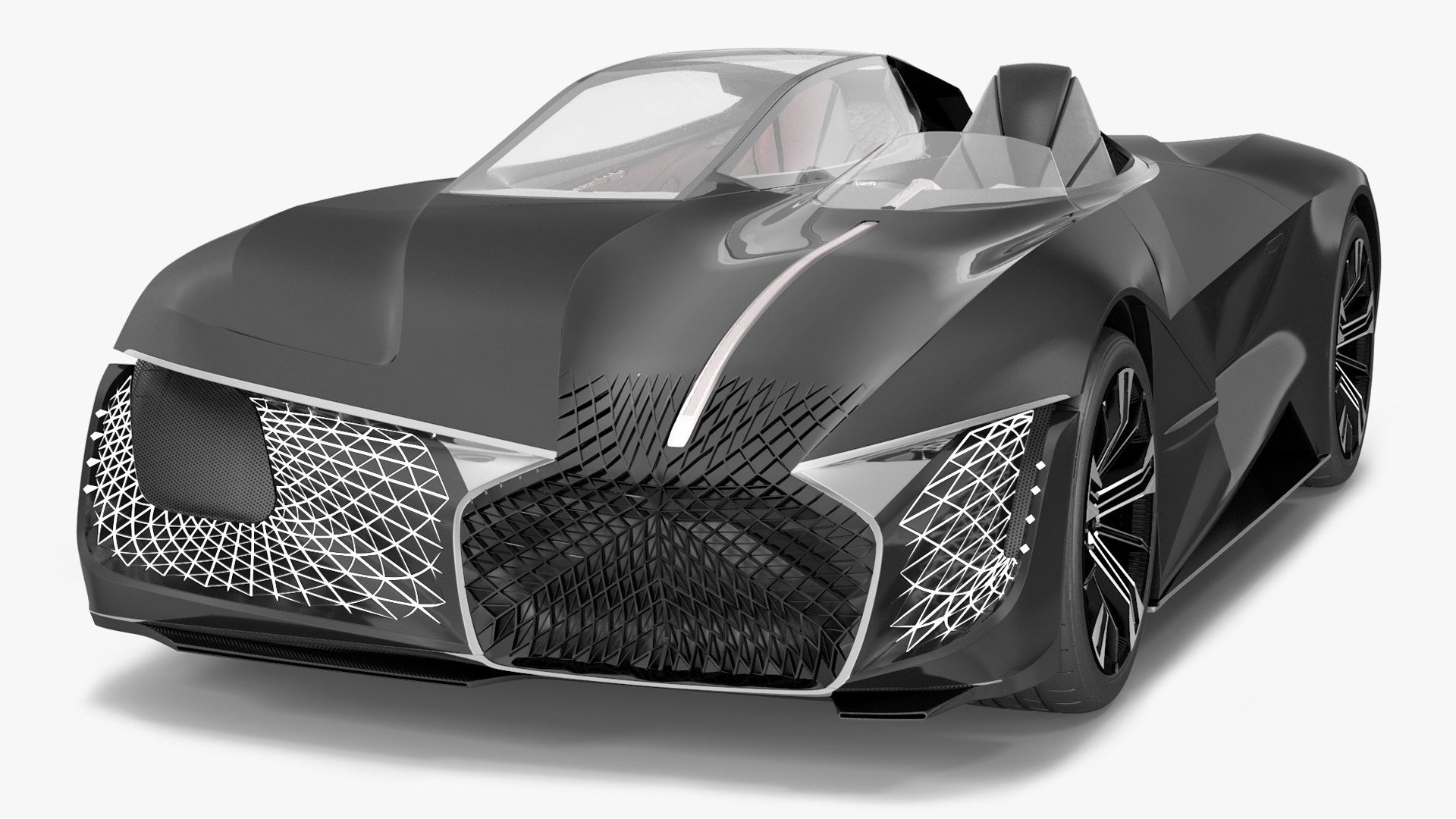 Futuristic Design Car 3D model preview