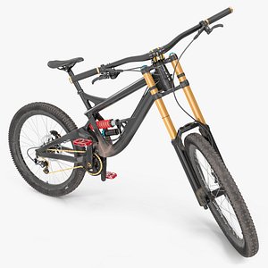 Mountain Bike with Full Suspension Rigged