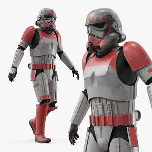 Star Wars Shock Trooper Used Armor Rigged 3D model