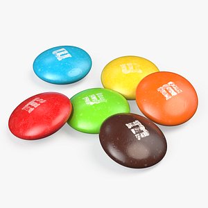Multicolored M and Ms Candies