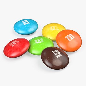 Multicolored M and Ms Candies