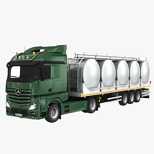Milk Trailer with Truck
