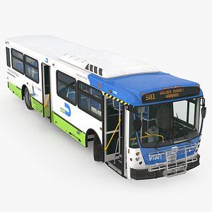Bus Nabi Model 416 Miami Dade Transit Rigged
