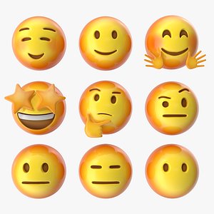 emoji pack 3 19-27 3D model
