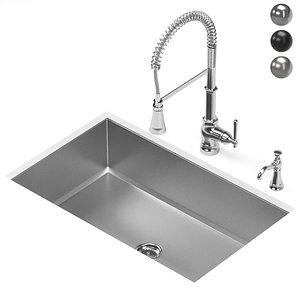 3D model MOEN kitchen sink G16100