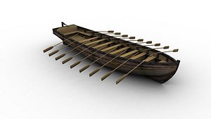 ship oared 3d model