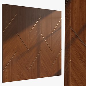 3D Wall panel 0334-shpon model