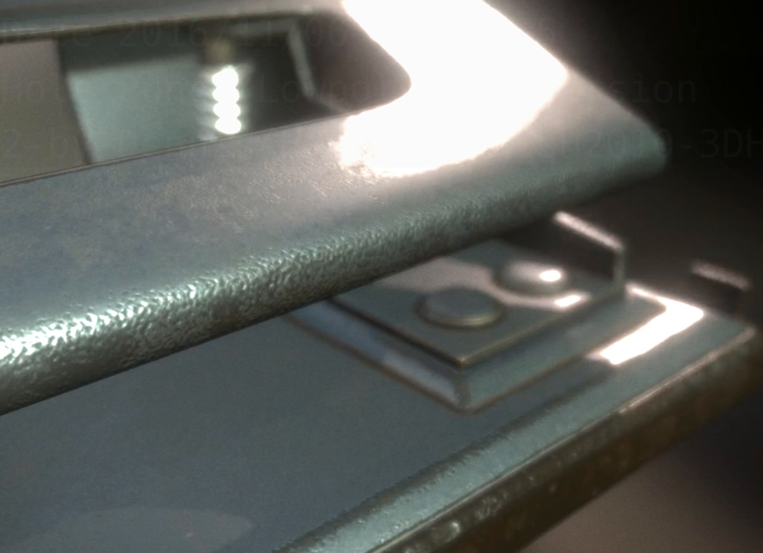3d Model Hole Punch Rigged Old