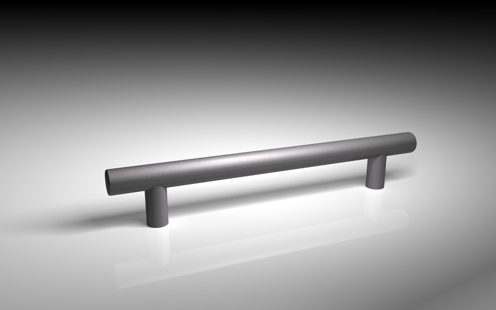 3d Model Steel Bar Handle