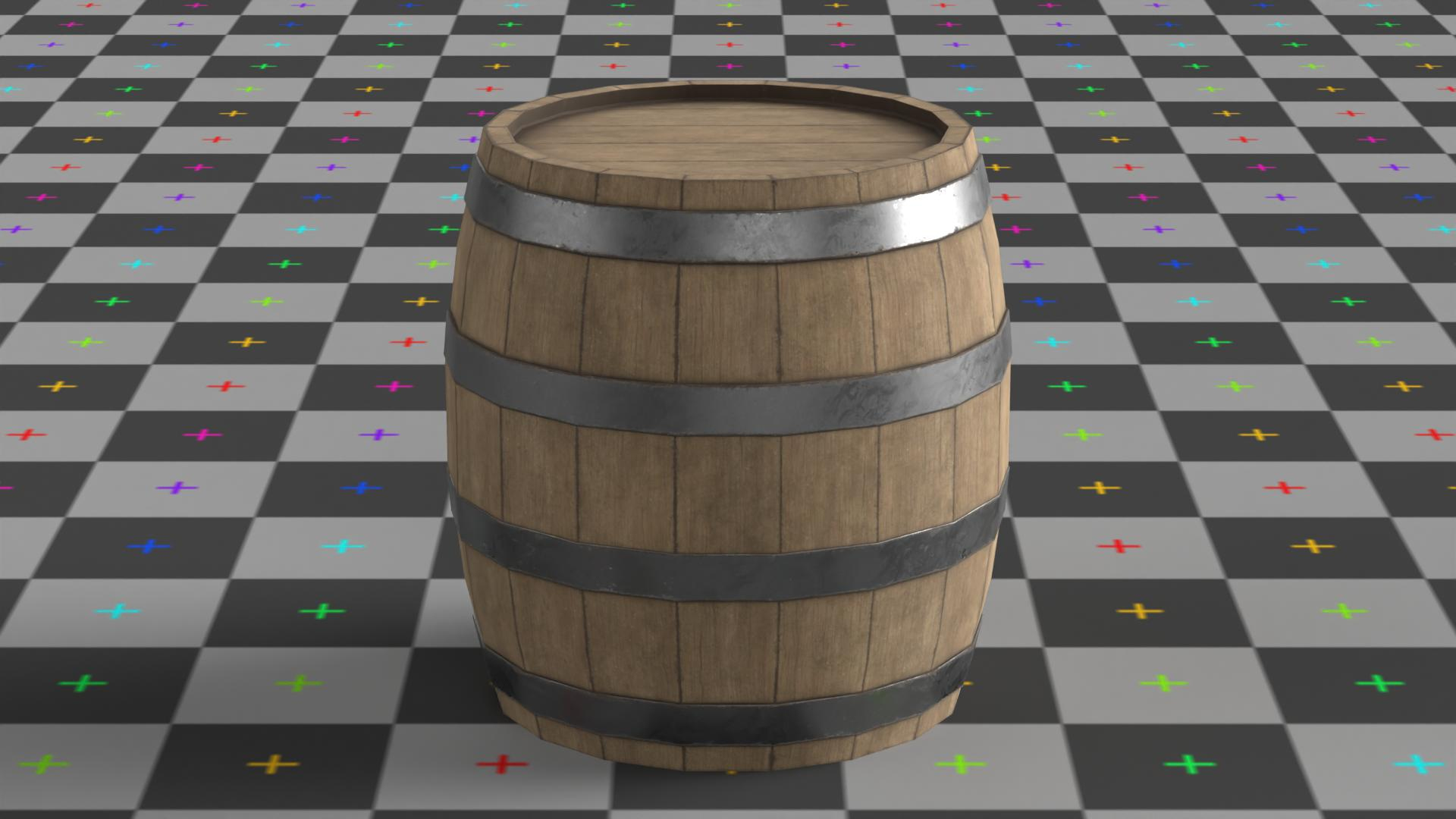 3D Wooden Barrel - TurboSquid 2004882