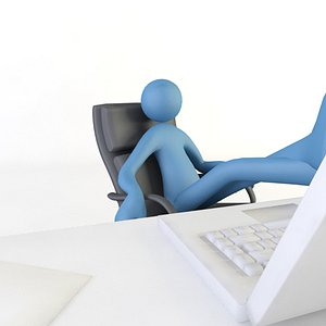 3d model office guy man