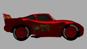 3D mcqueen lightning model