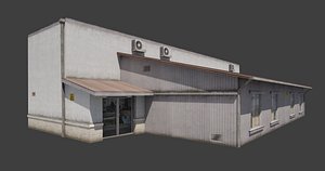 Building City Village Work Street Low-poly 3D model