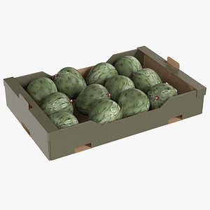 3D Cherimoya Cardboard Fruit Box