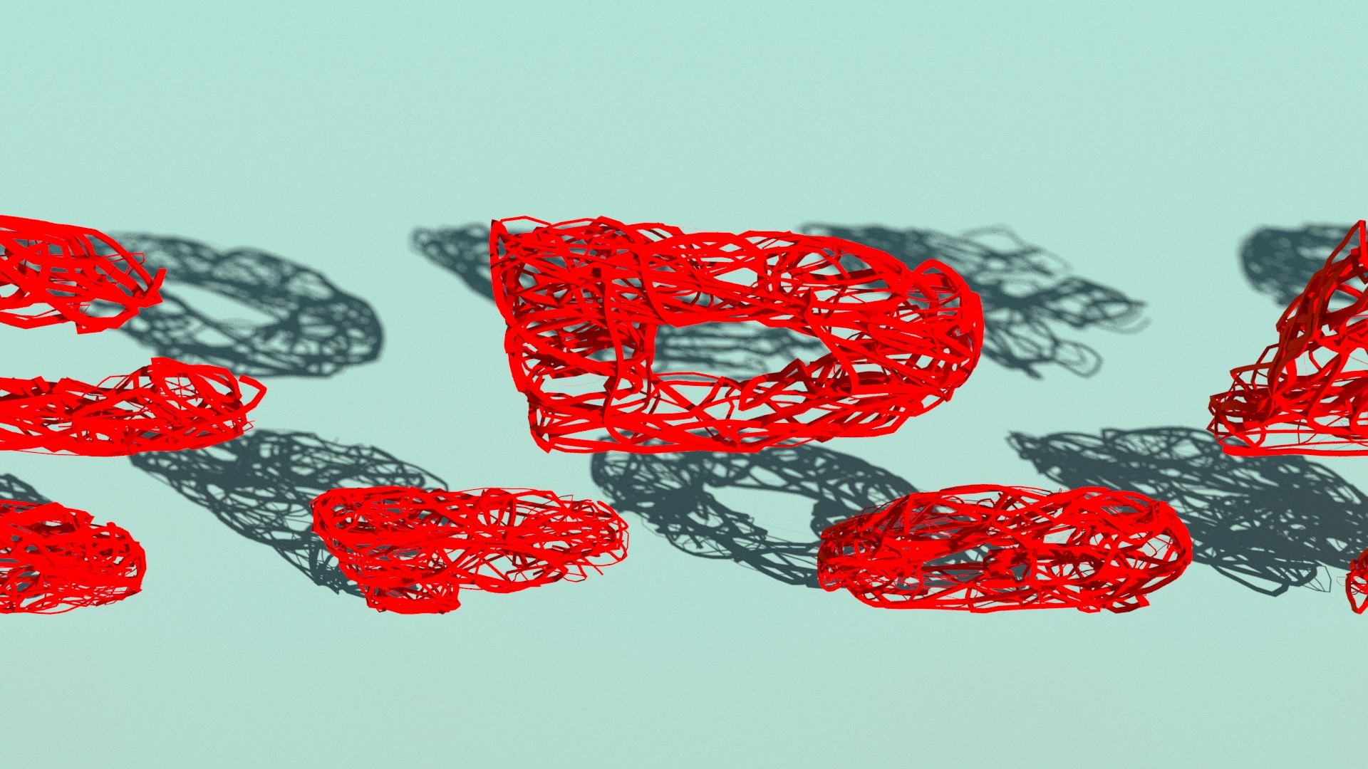 3d Alphabet Splines Model