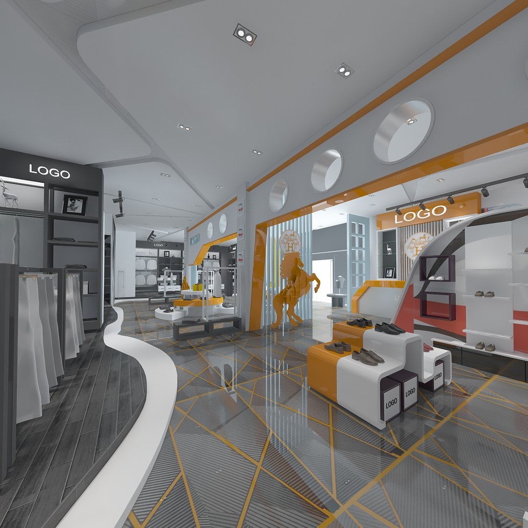 Men Clothing Store 3D model - TurboSquid 2036509