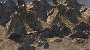 mountain nature terrain 3D model