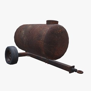 Old Rust Tanker Trailer