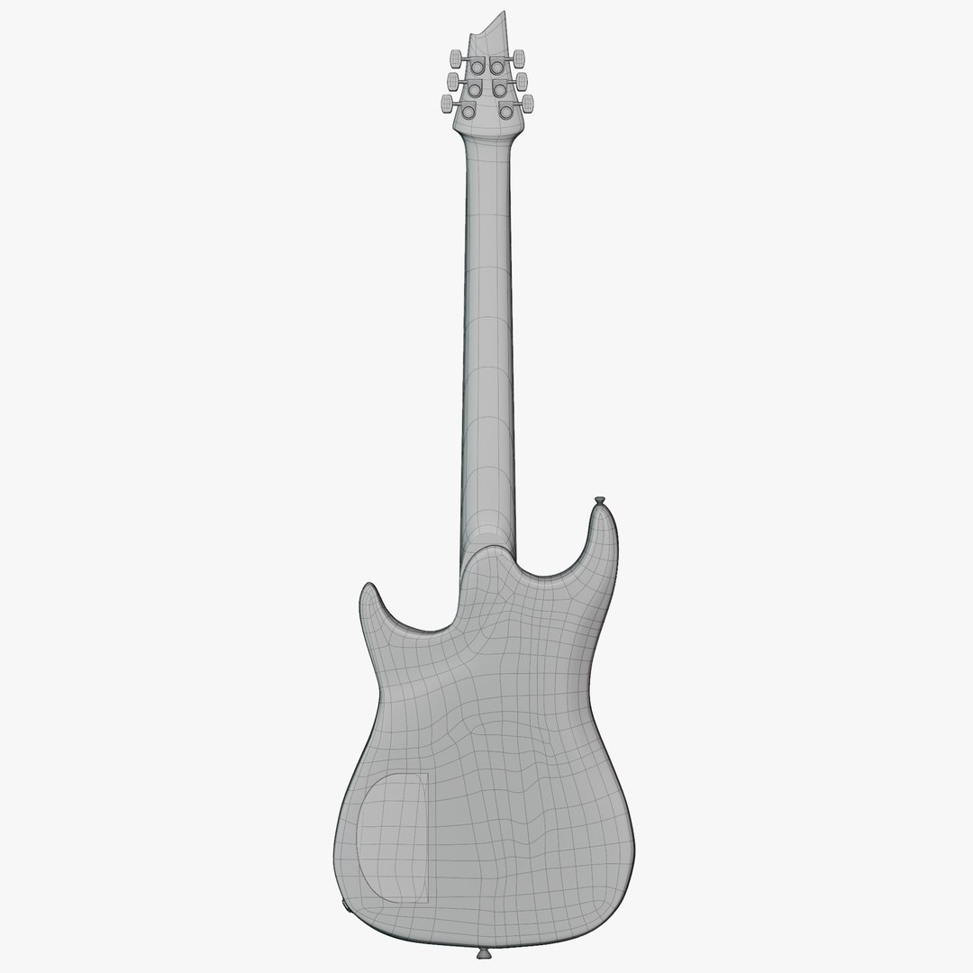 Fender Super Strat Electric Guitar 3D Model - TurboSquid 2136545