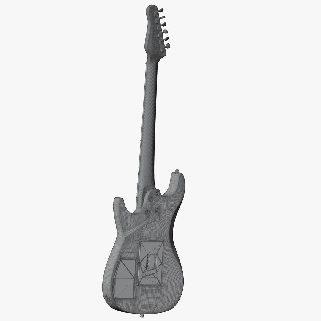 Fender Super Strat Electric Guitar 3D model - TurboSquid 2136545