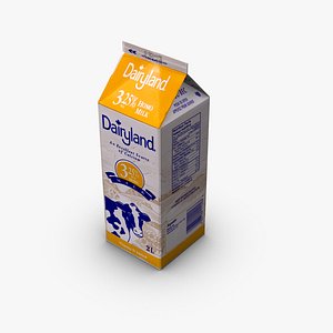 milk carton 3d max