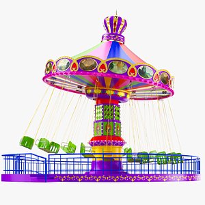 Detailed Swing Ride 3D model