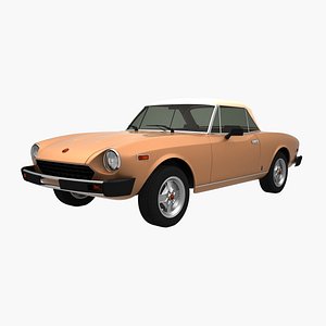 fiat 124 spideramerica 3D model