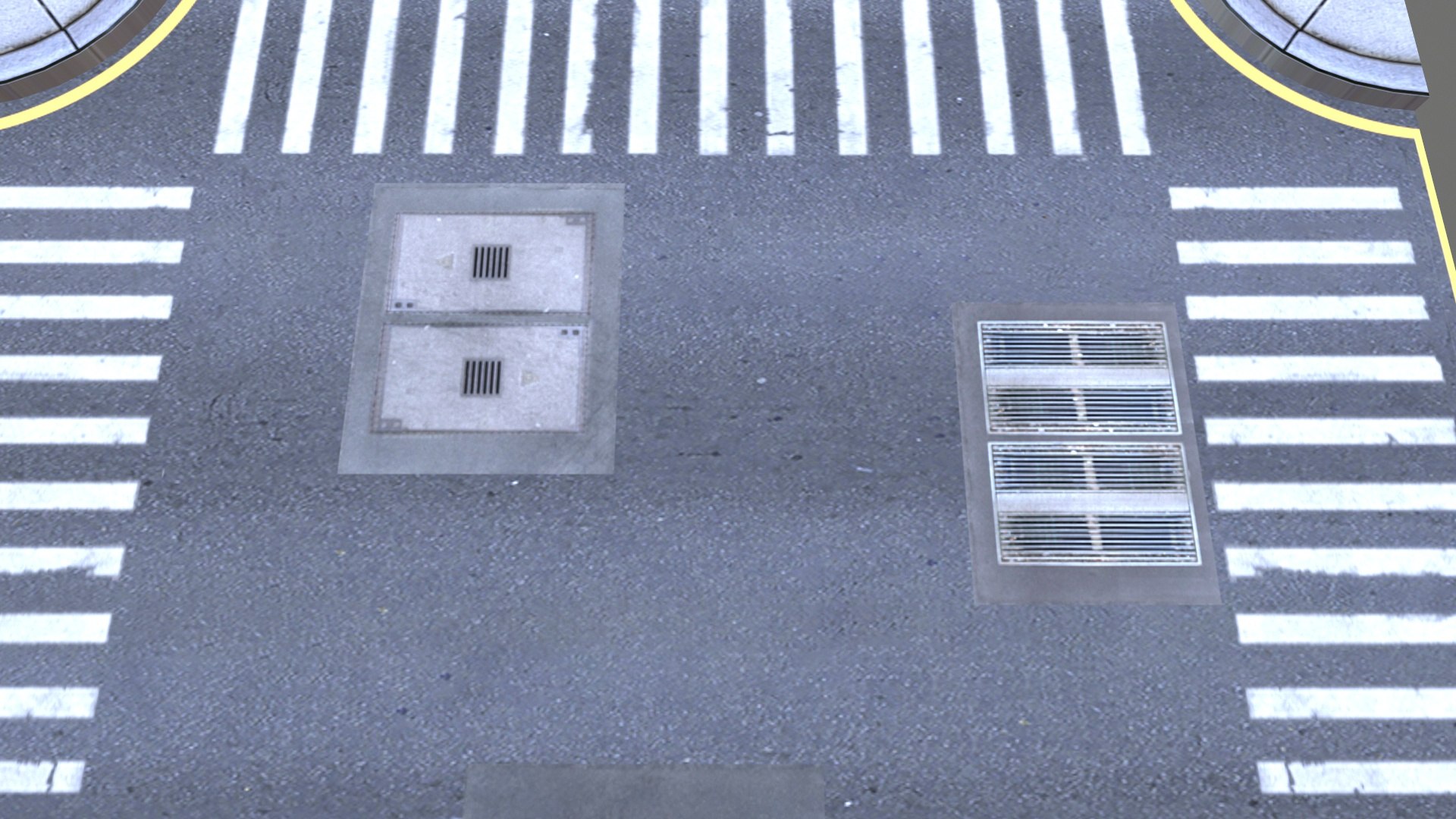 Road Intersection 3D Model - TurboSquid 2316771