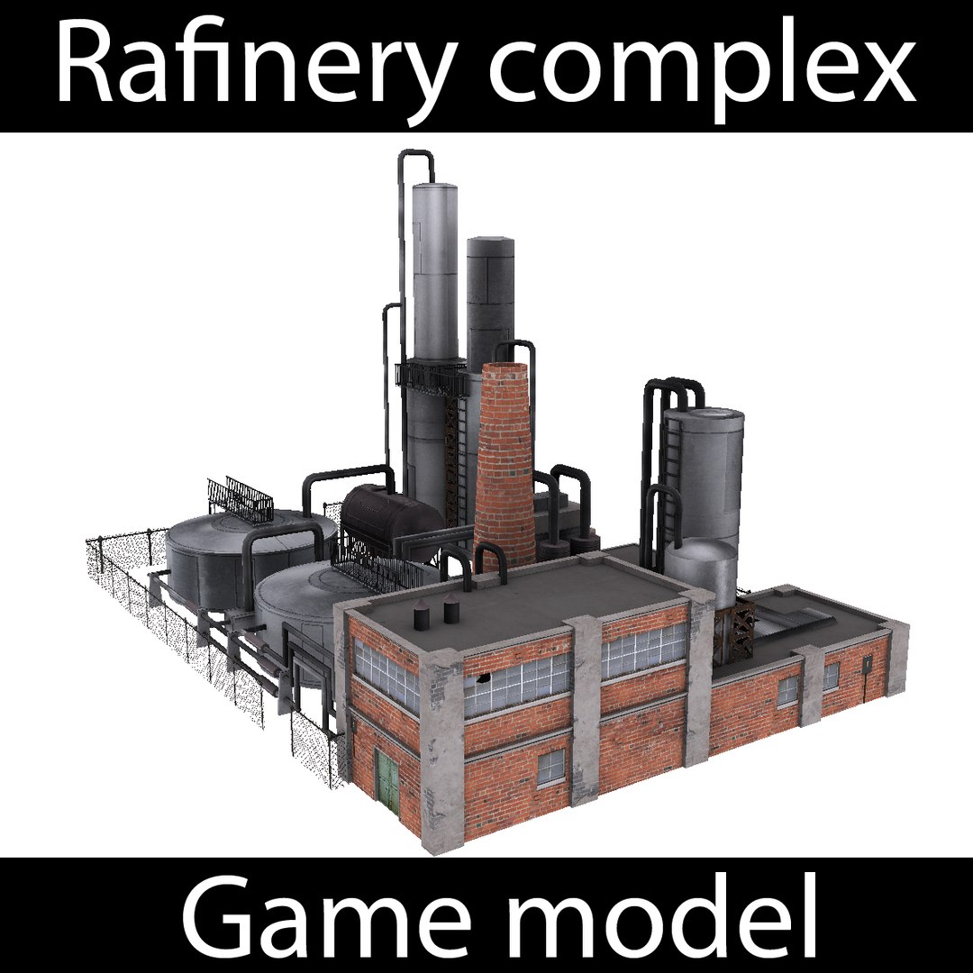 3D rafinery - model https://p.turbosquid.com/ts-thumb/mI/Il6LOq/9szopiuf/flat_02pro/png/1541535807/1920x1080/fit_q87/b4c13c046d62e0421b2fe89b00ebcac2b342f391/flat_02pro.jpg