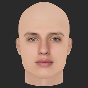 3D Low Poly Matt Rife Head model