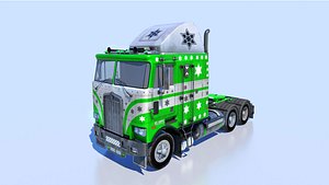 3D model US Army Cargo Truck M35 Fully Rigged Model