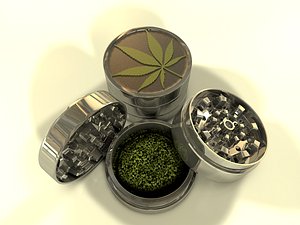 3d model herbal grinder