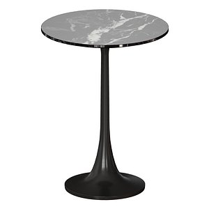 Nero Black Marble Accent Table