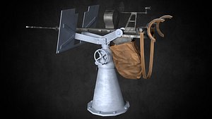 Oerlikon 20mm Anti-Air Gun 3D model