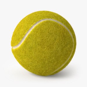tennis ball fur 3D