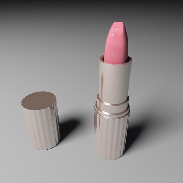 3d lipstick stick lip model