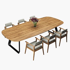 Modern dining table 3D model