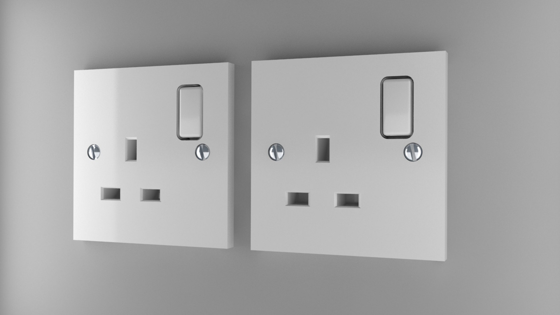 Power Socket Type G 3d 3ds