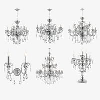 788 Lusso Silver Osgona Collection of Lamps