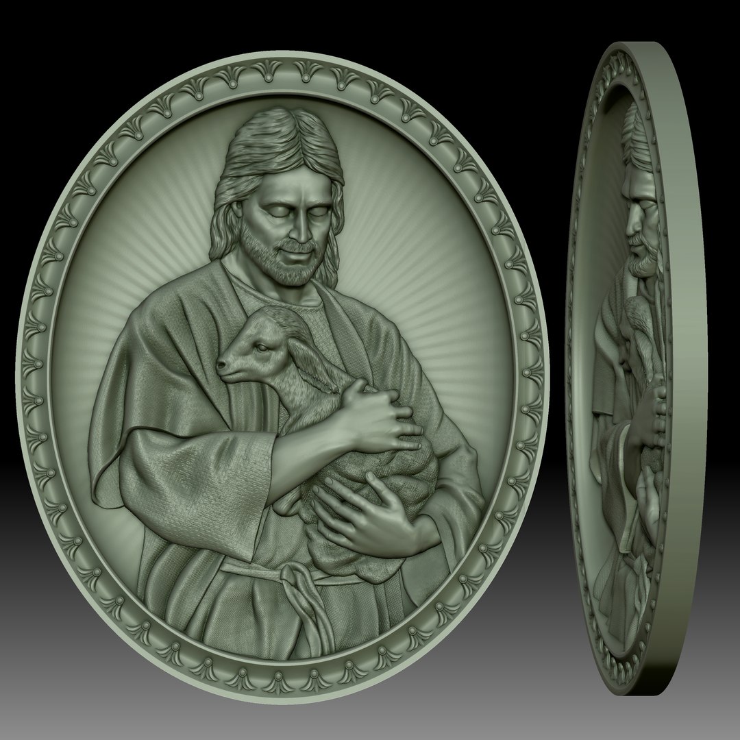 Jesus Christ with the lamb - low relief for CNC router or 3D printer 3D model https://p.turbosquid.com/ts-thumb/mI/iPFOeq/YE/16/jpg/1721779952/1920x1080/fit_q87/e5add3bed66847aa037fc74969885975f7e25a13/16.jpg