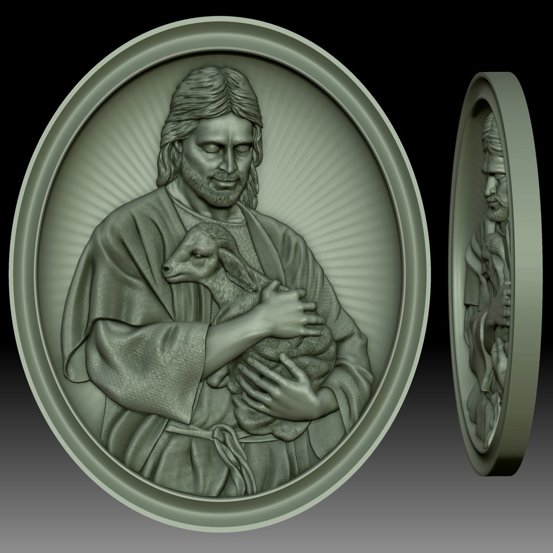 Jesus Christ with the lamb - low relief for CNC router or 3D printer 3D model https://p.turbosquid.com/ts-thumb/mI/iPFOeq/Zf/17/jpg/1721779952/1920x1080/fit_q87/9957e5e92f705d7263c171916d10f15928573d75/17.jpg