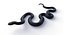 3D Red Bellied Black Snake Mesh model