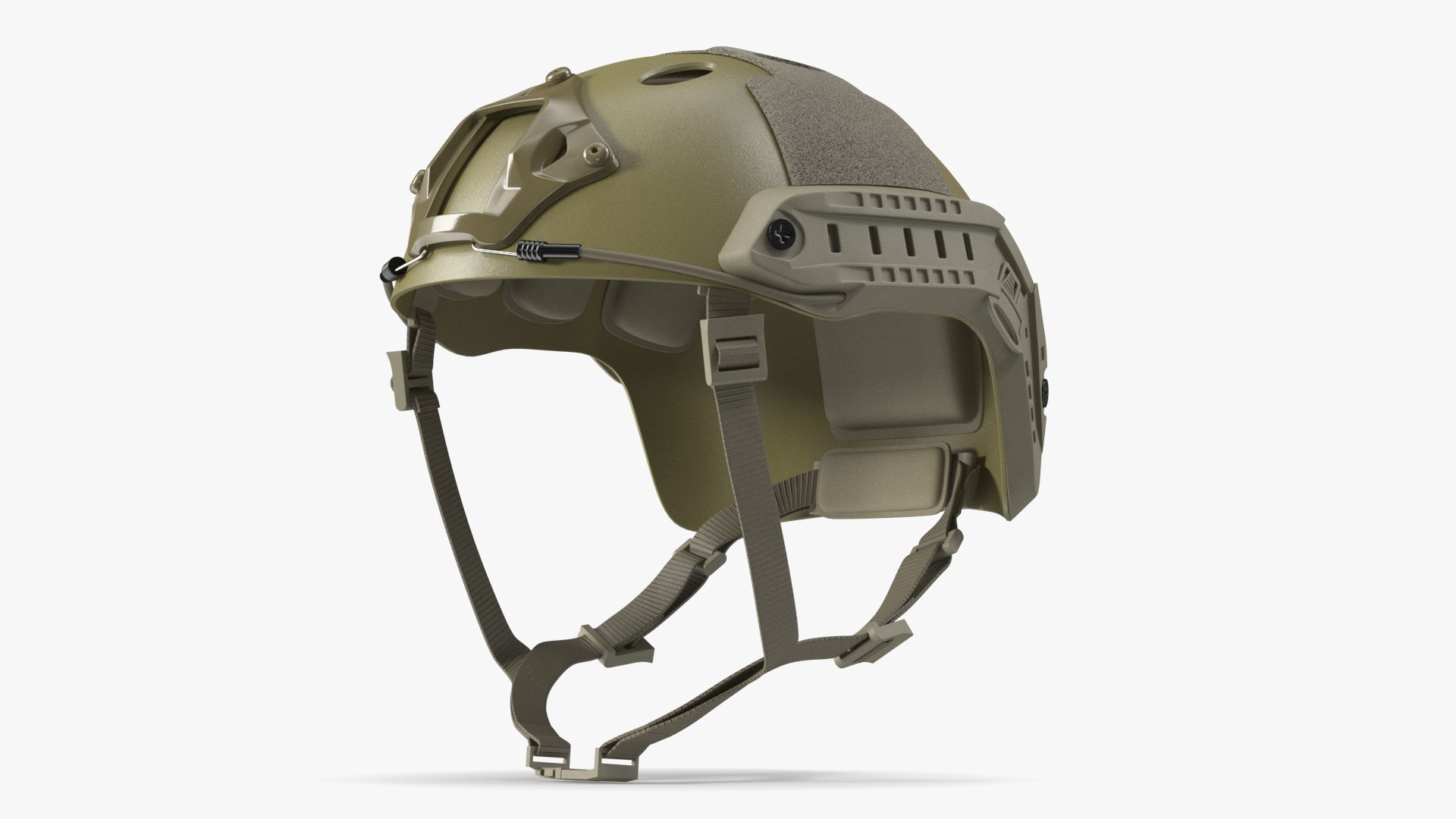 3D Airsoft Khaki Tactical Helmet model - TurboSquid 2108921