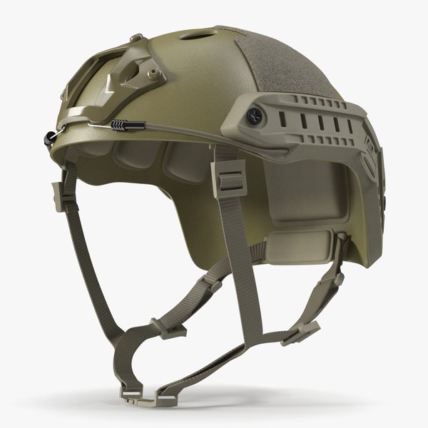 modelo 3d Airsoft Khaki Tactical Helmet - TurboSquid 2108921